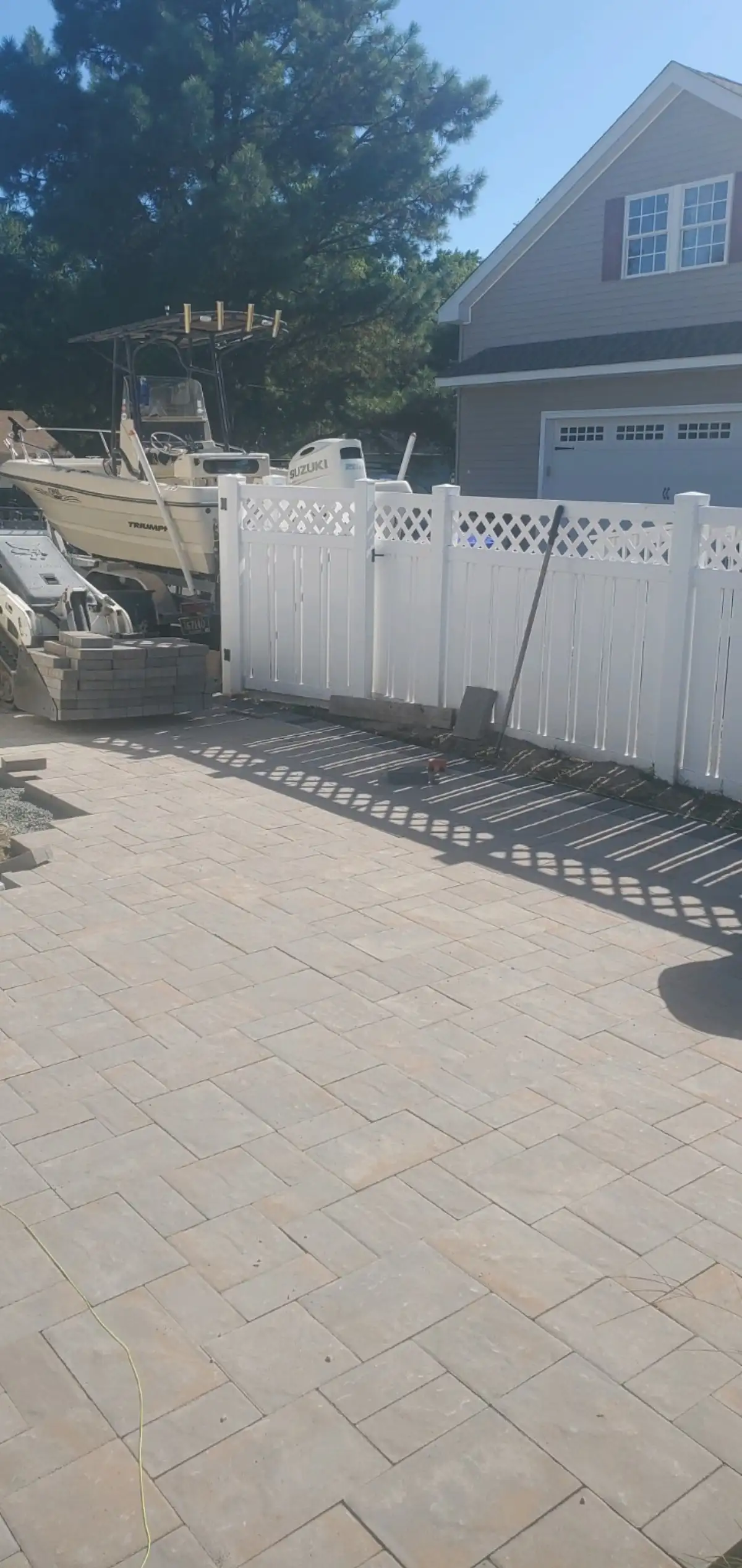 Fire pit installation near Bethany Beach Delaware