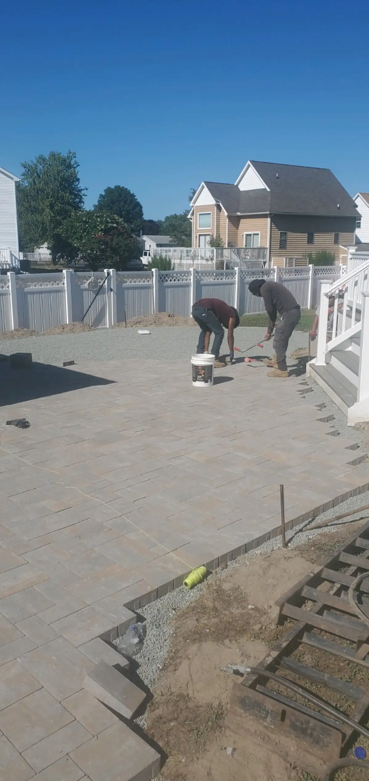 Custom fire feature for a Fenwick Island property