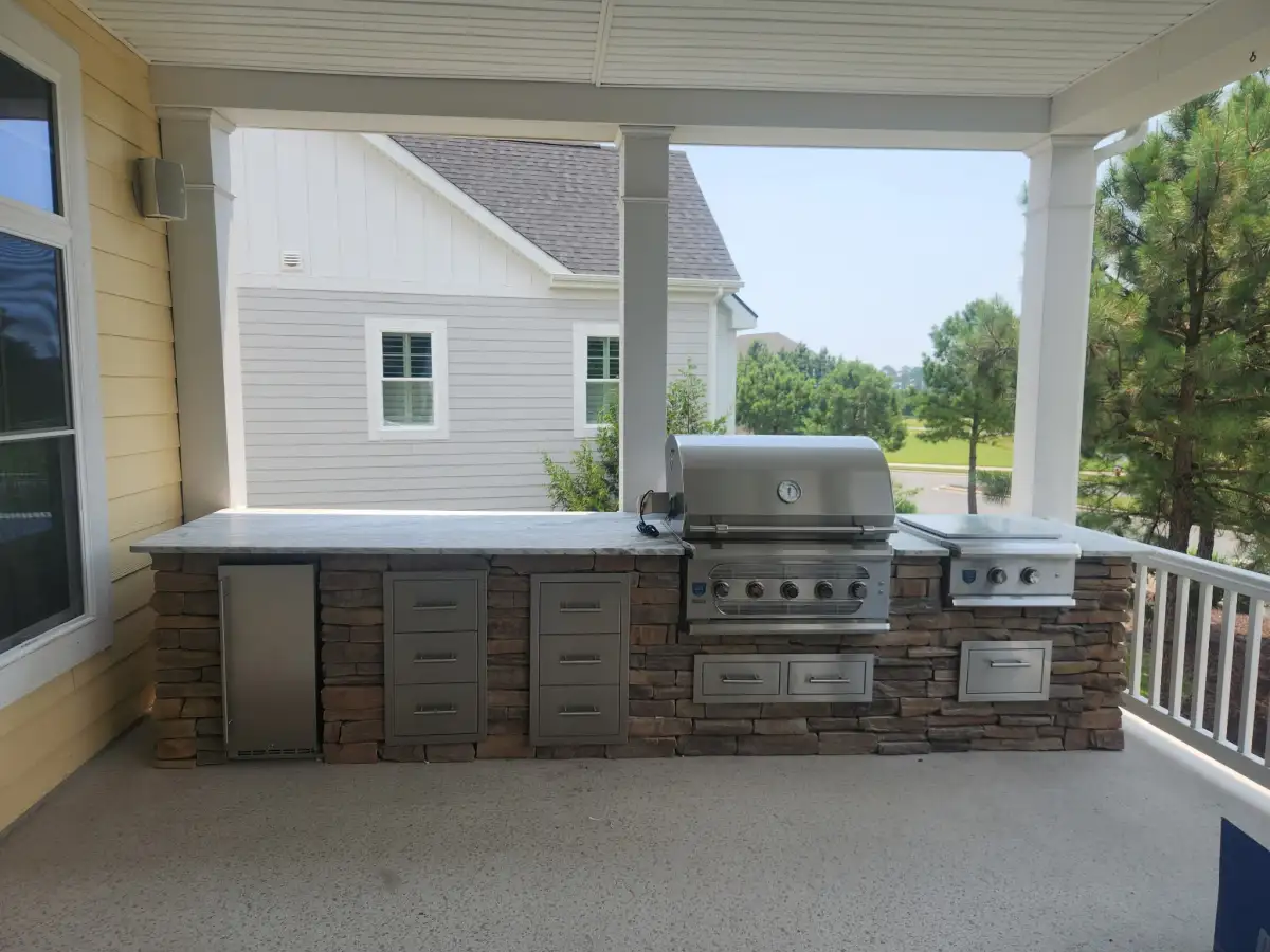 Full outdoor kitchen installation in Selbyville