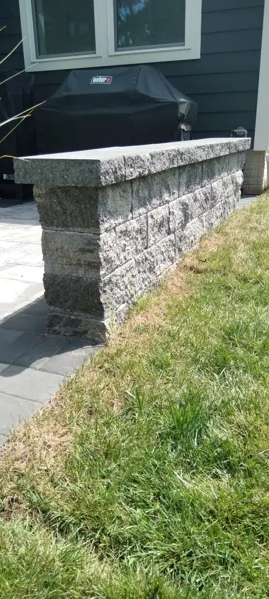 Brick paver patio with traditional pattern in Delaware